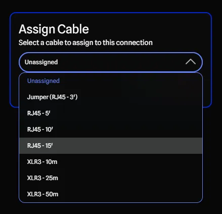 Assigning cable in the drawing
