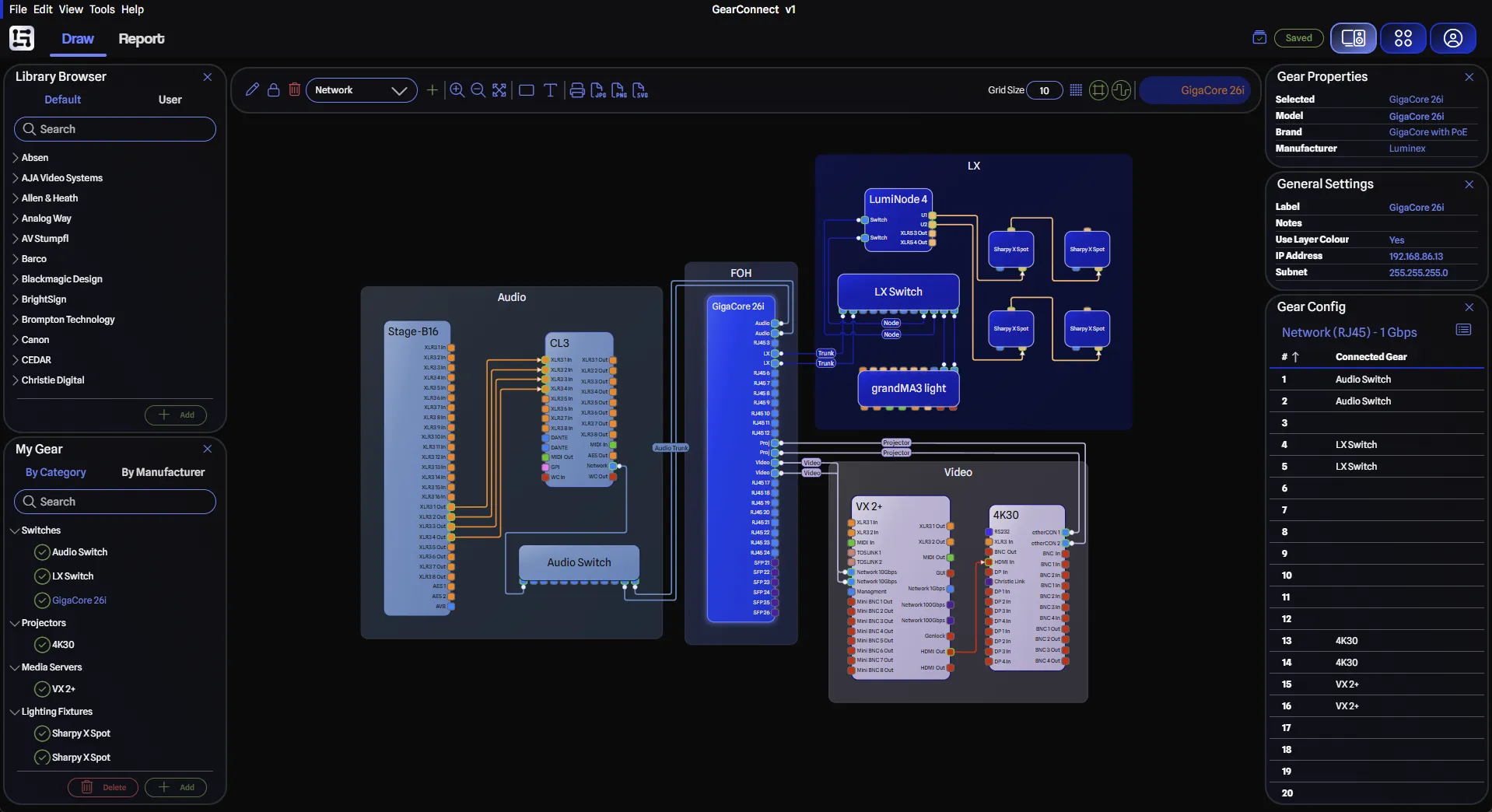 A sample GearConnect project