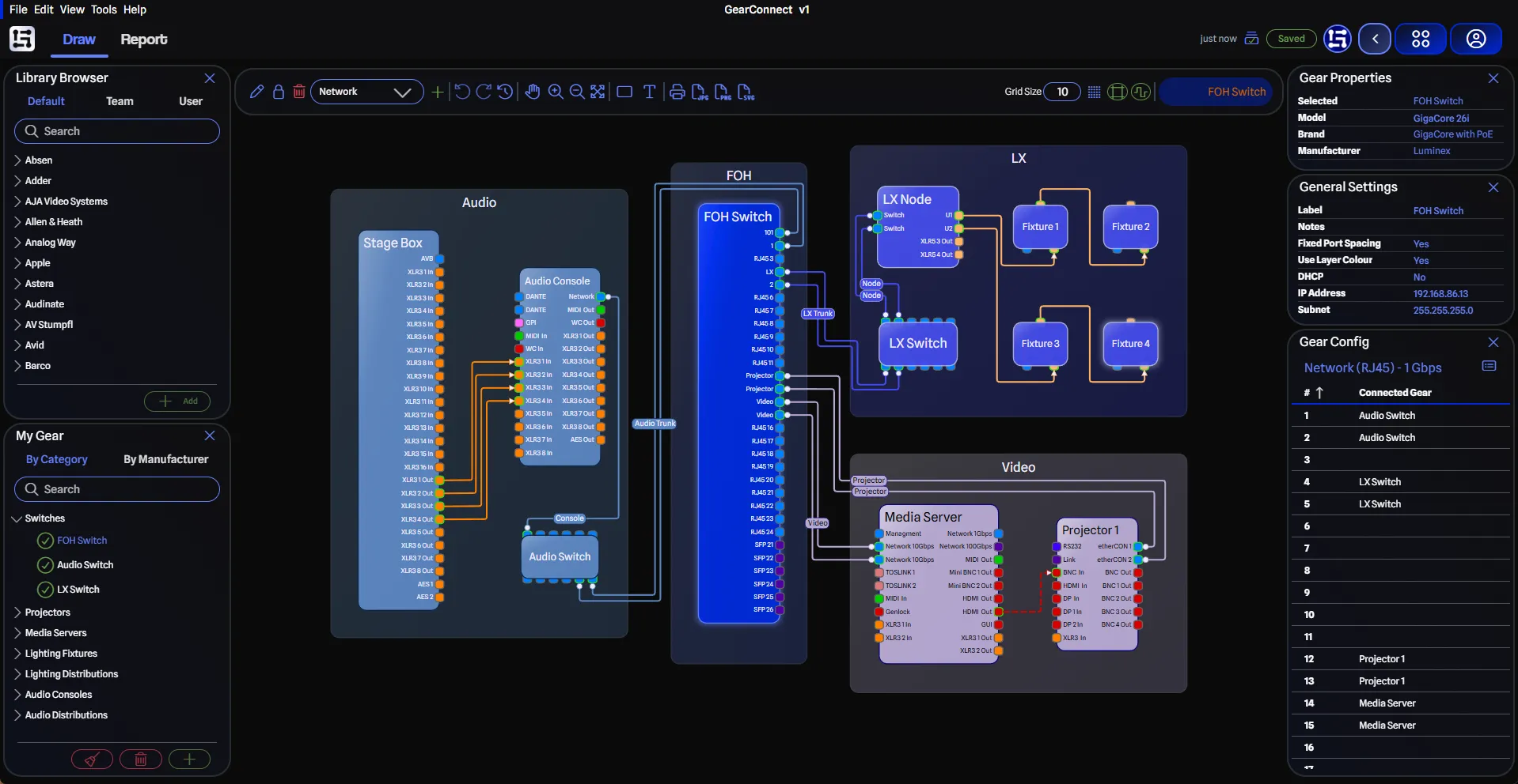A sample GearConnect project