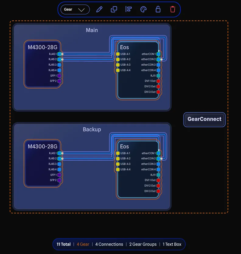 Filtering selection example