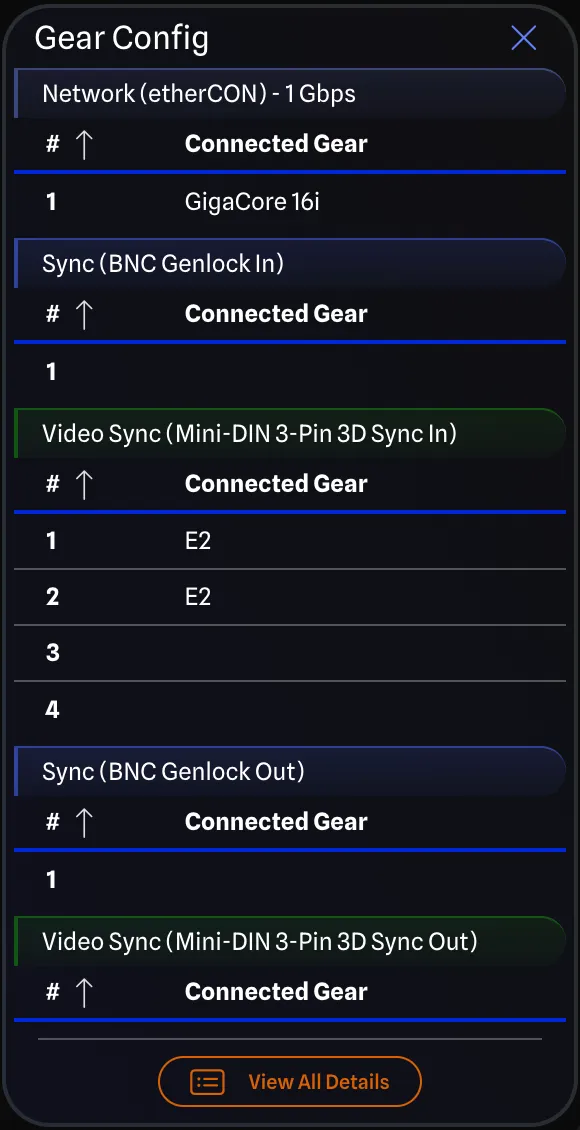 Gear Configuration Pane
