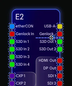 Port reordering in the drawing