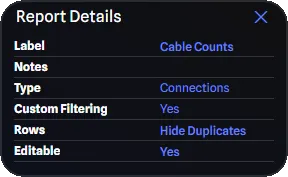Report Details Pane